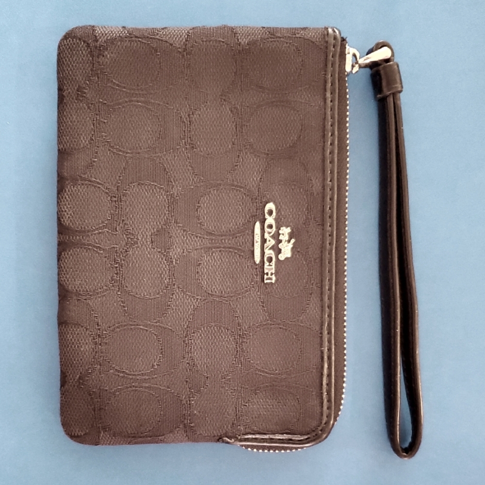 Coach Black Wristlet - Preloved